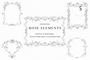 Rose Garden LineArt, a Decorative Illustration by AW Studios (Thumbnail 4 of 9)