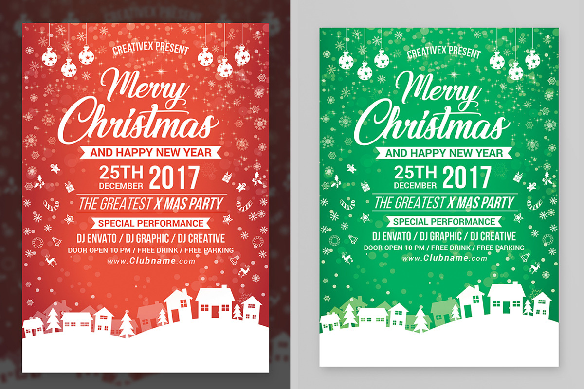 Merry Christmas Flyer, a Flyer Template by Creative  designer (Photo 2 of 6)