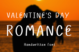 Valentine's Day romance, a Handwritten Font by Petal Pixels