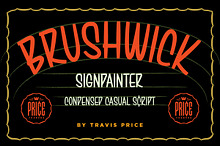 Brushwick | Casual Sign Painter Font