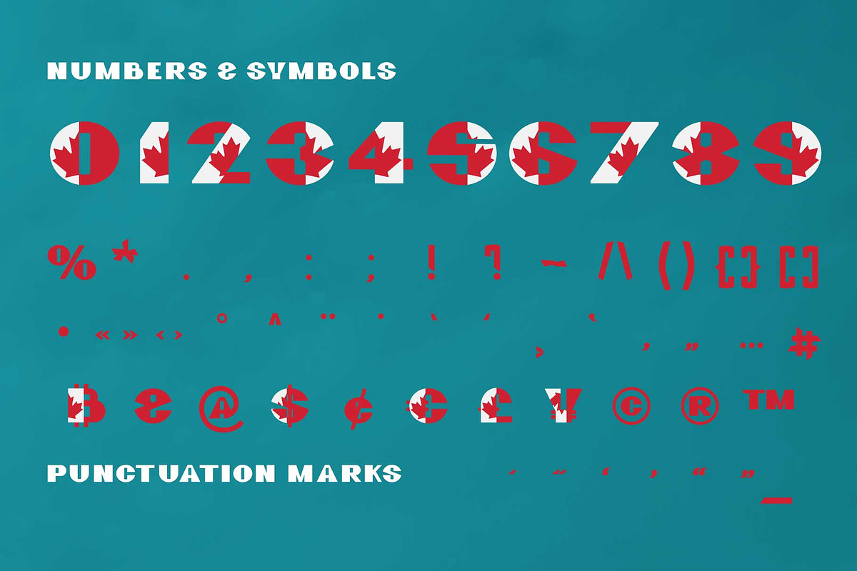 GreatCanadian-font family preview 3