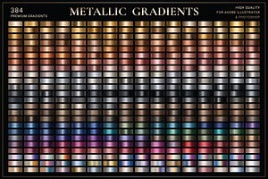 Metallic Gradients PS & Illustrator