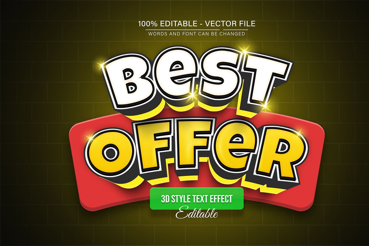 3D Text Effects Collection Vol 24, a Graphic by Aglonemadesign (Photo 6 of 9)