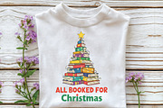 All Booked for Christmas Books Tree, an Illustration by CraftArtStudio (Thumbnail 2 of 4)