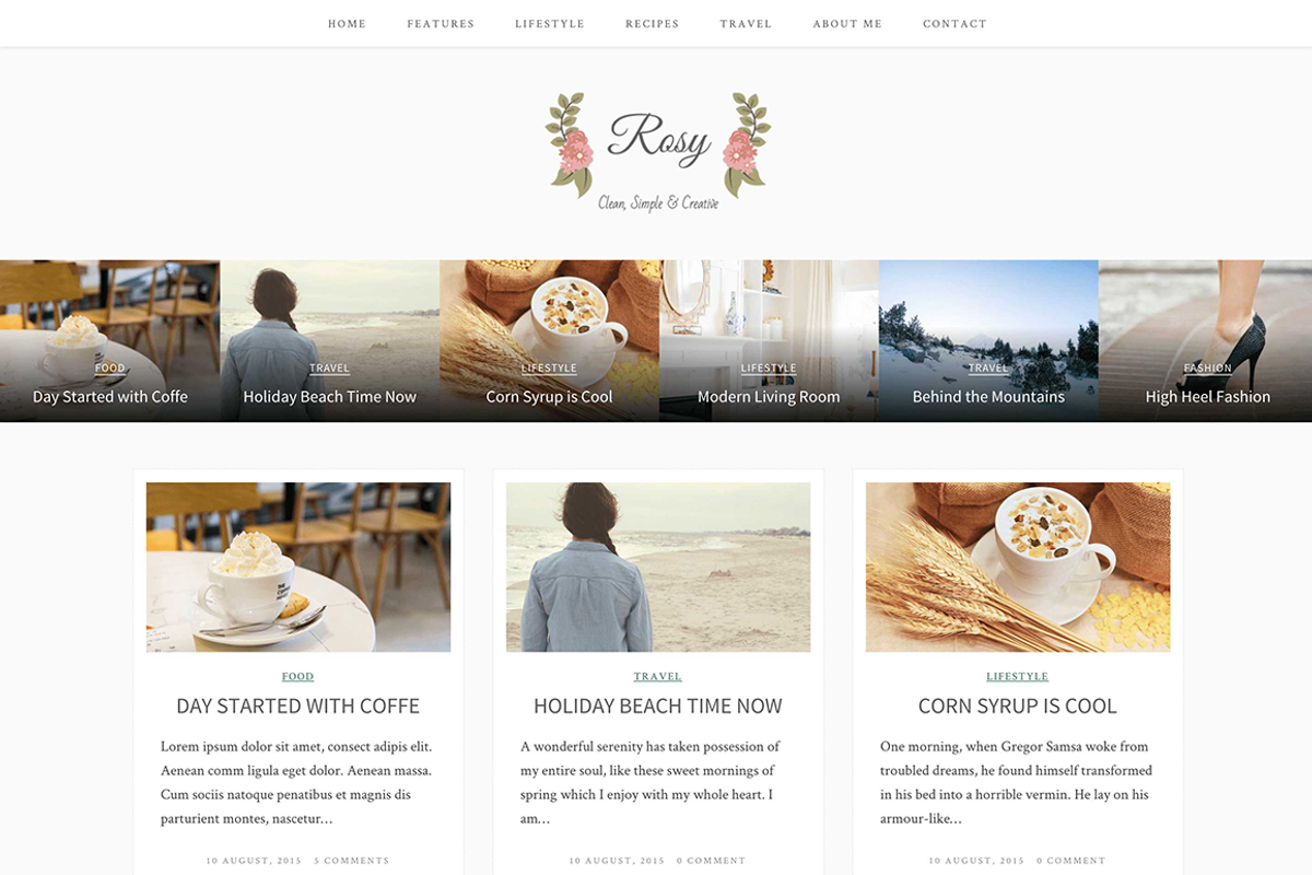 Rosy- Beautiful WordPress Blog Theme, a WordPress Template by ShapedTheme (Photo 2 of 4)