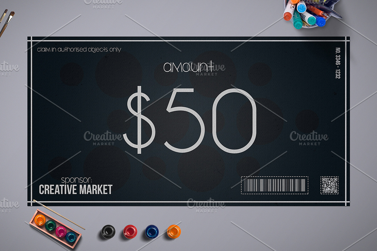 Minimal Style Gift Voucher, a Card Template by Tzochko (Photo 5 of 5)