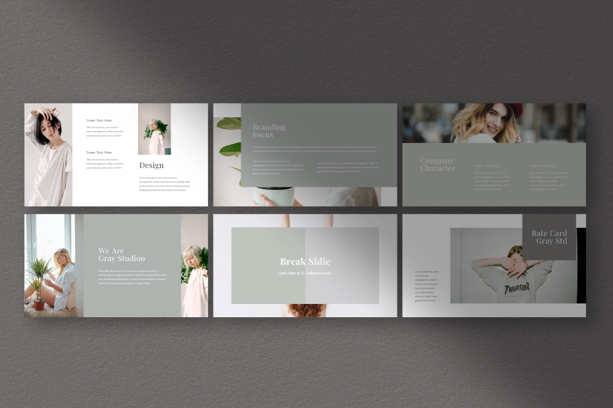 Gray Powerpoint Template, a Presentation Template by Inkofert (Photo 8 of 10)