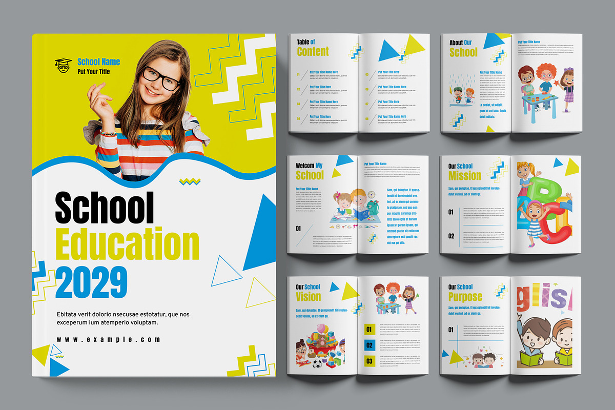 School Education Layout, a Brochure Template by ContestDesign (Photo 1 of 3)