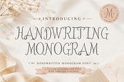 Handwritten monogram font, a Handwritten Font by MaxArt Foundry (Thumbnail 1 of 5)