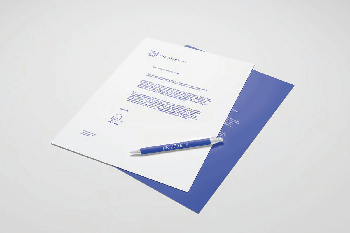 Business Letter and Pen Mockup, an Advertising Mockup by skybluecreative (Photo 2 of 3)
