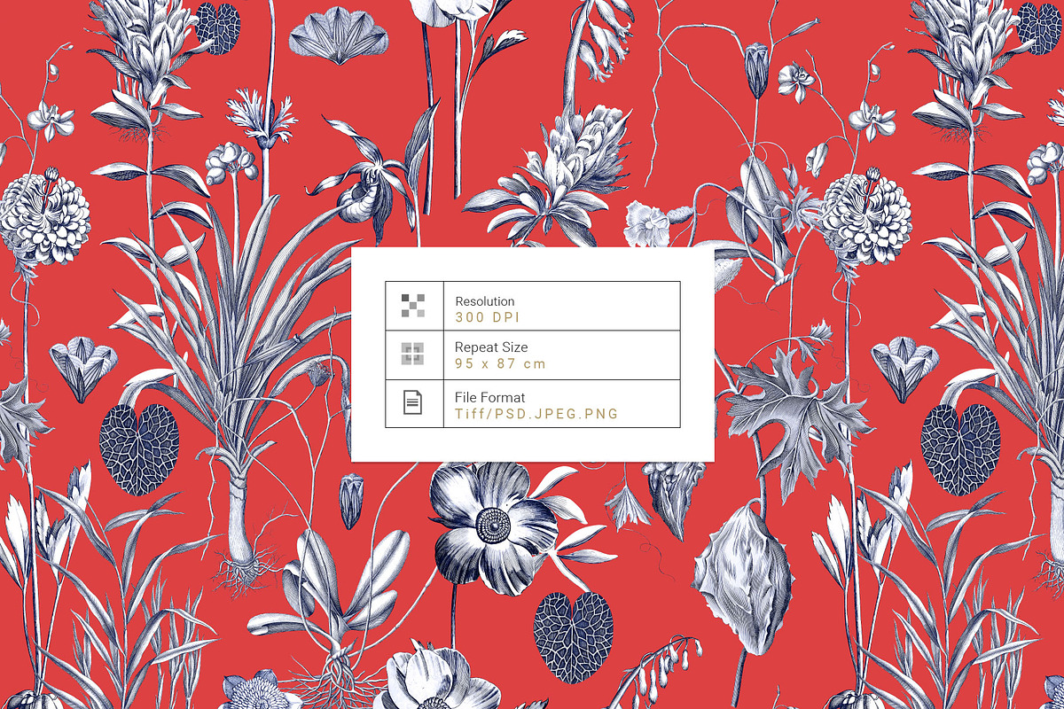Toile Botanique, luxury Prints!, a Pattern Graphic by Pink Linen (Photo 5 of 12)