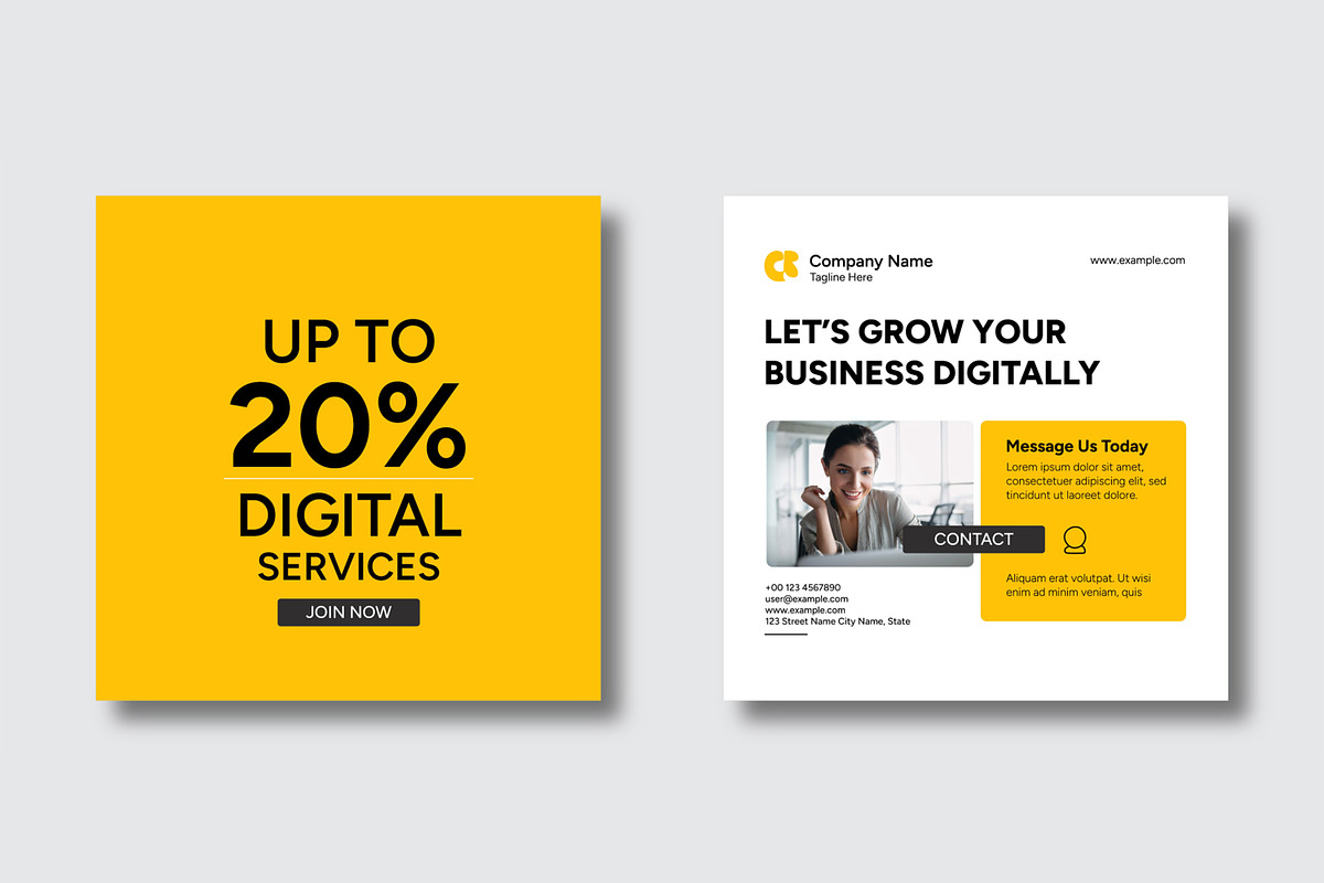 Digital Services Grow Your Business, a Social Media Template by MightyDesign (Photo 5 of 8)