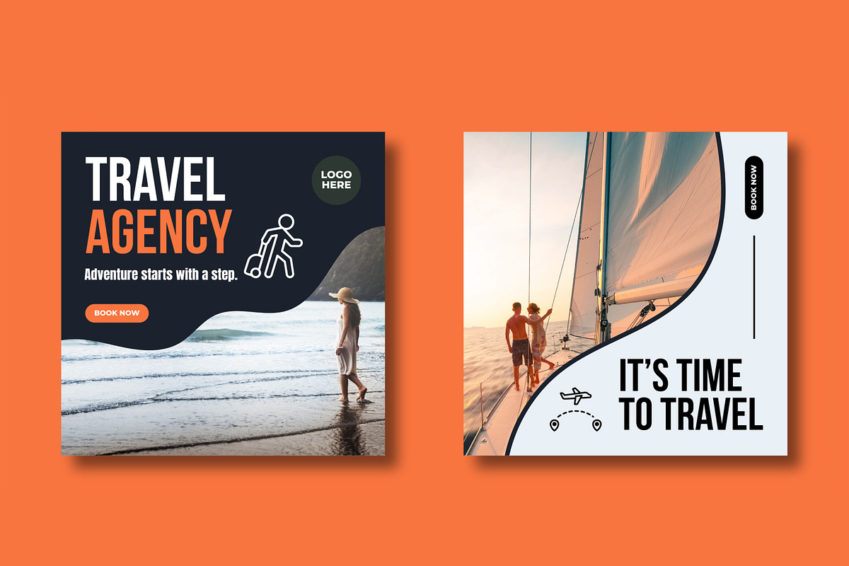Travel Agency Social Media Post, a Social Media Template by MightyDesign (Photo 3 of 8)