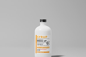 Syrup Bottle Mock-Up