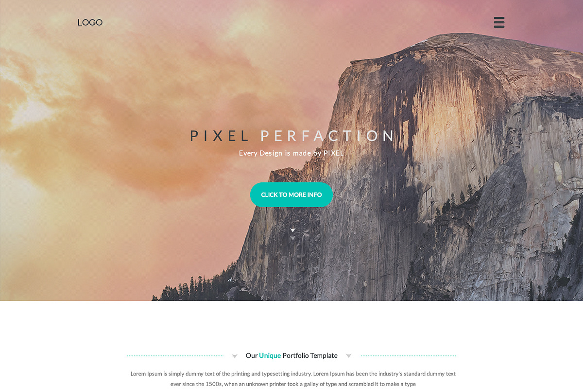 Responsive Portfolio Template, a Websites & App Template by My Creative Shop (Photo 2 of 2)