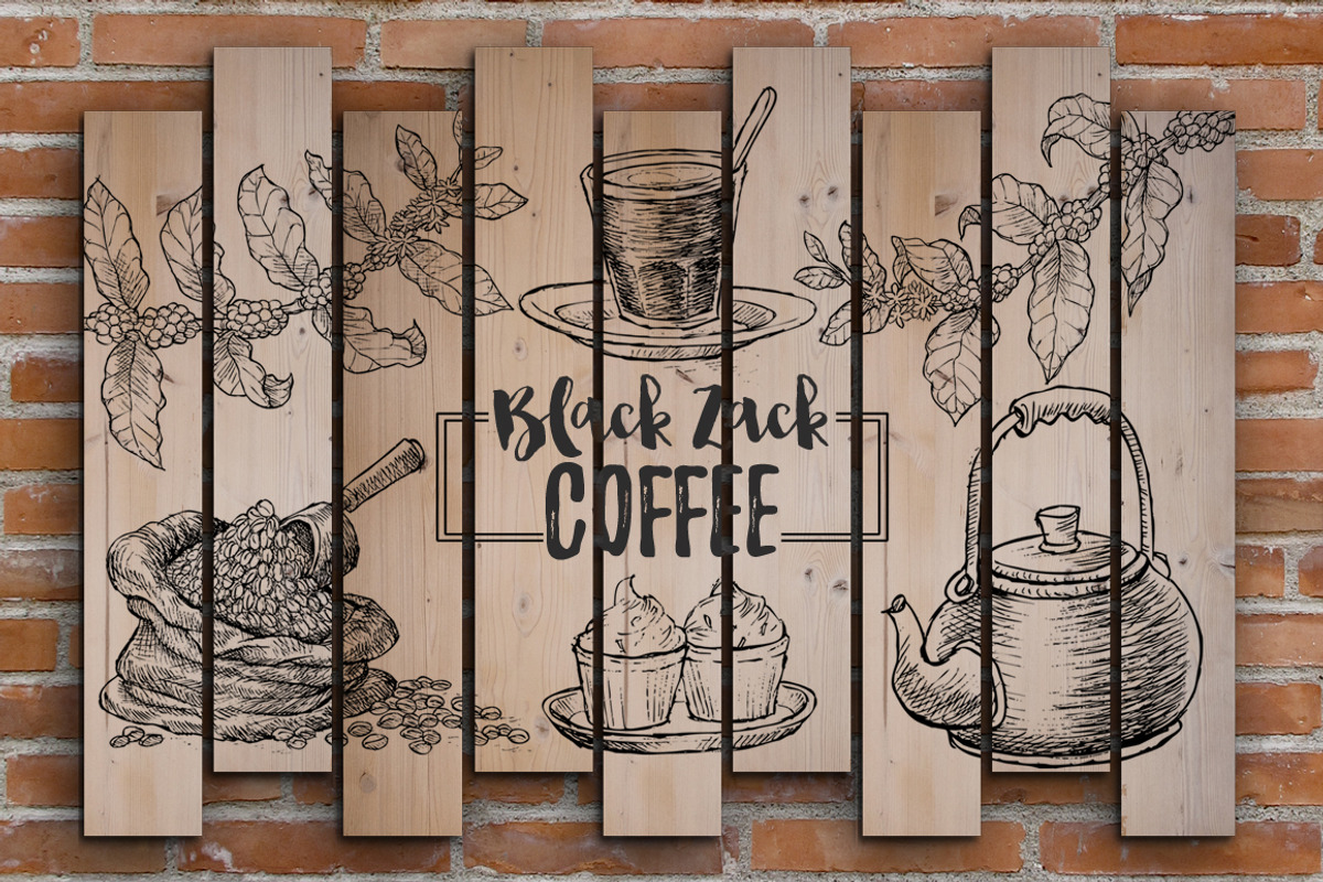 Watercolor Coffee Element, a Food Illustration by Graphobia (Photo 5 of 10)