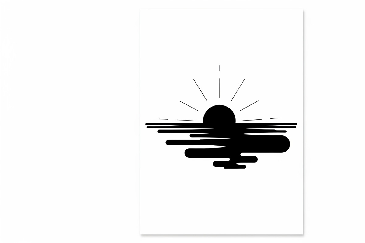 sunset horizon wall art design, an Illustration by Amazin_art (Photo 17 of 31)