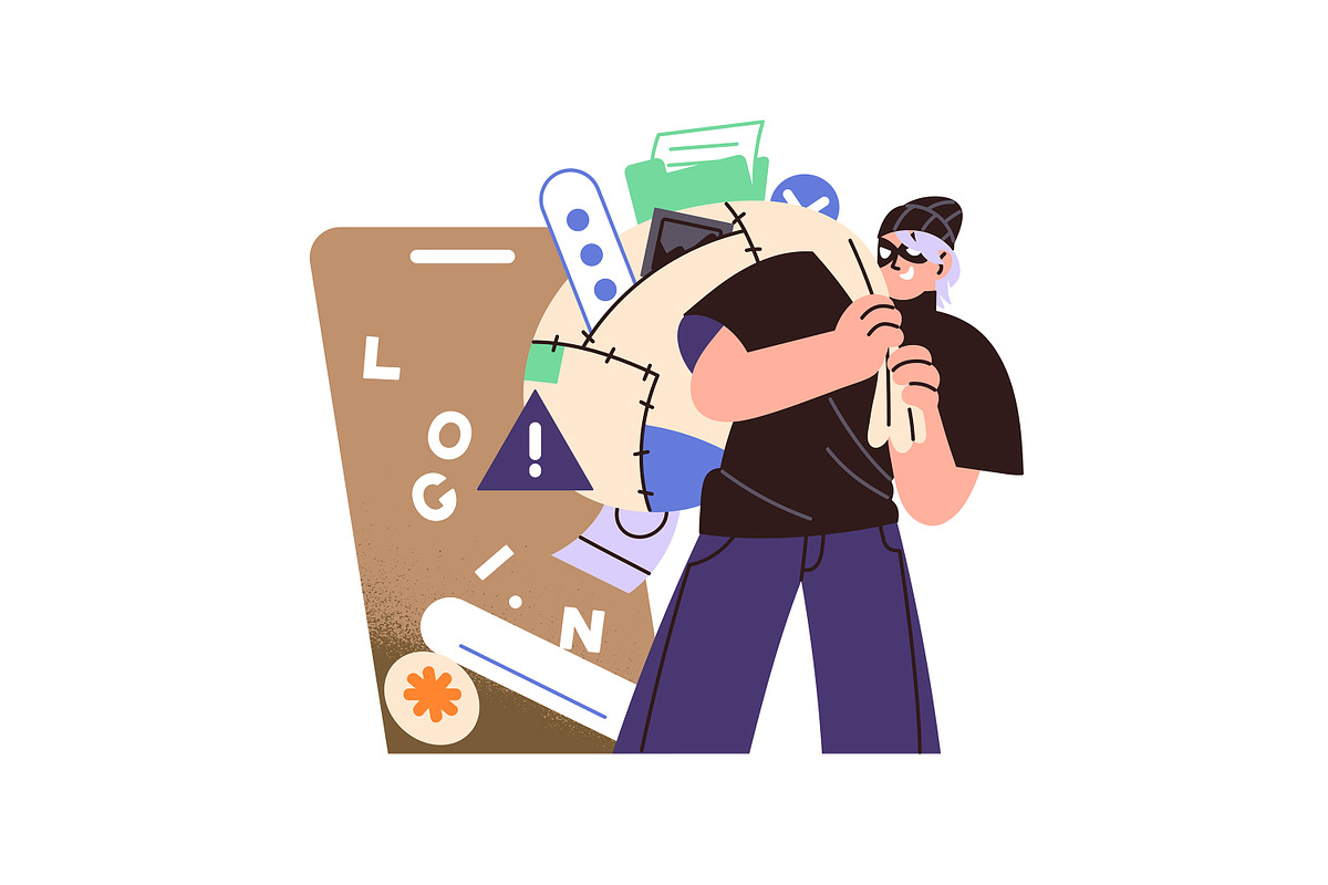 Internet scam, online fraud concept, a Finance Illustration by PaperTrident (Photo 4 of 9)