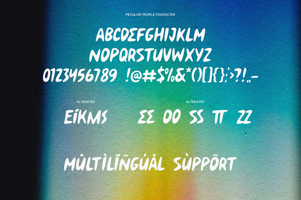 Peculiar People | Display Font, a Font by Invasi Studio (Photo 9 of 11)