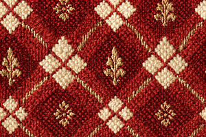 Seamless pattern red carpet texture featuring classic argyle pat, a Pattern Graphic by Studio ANNA