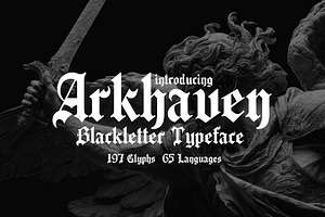 Arkhaven - Gothic Blackletter Type, a Blackletter Font by HipFonts