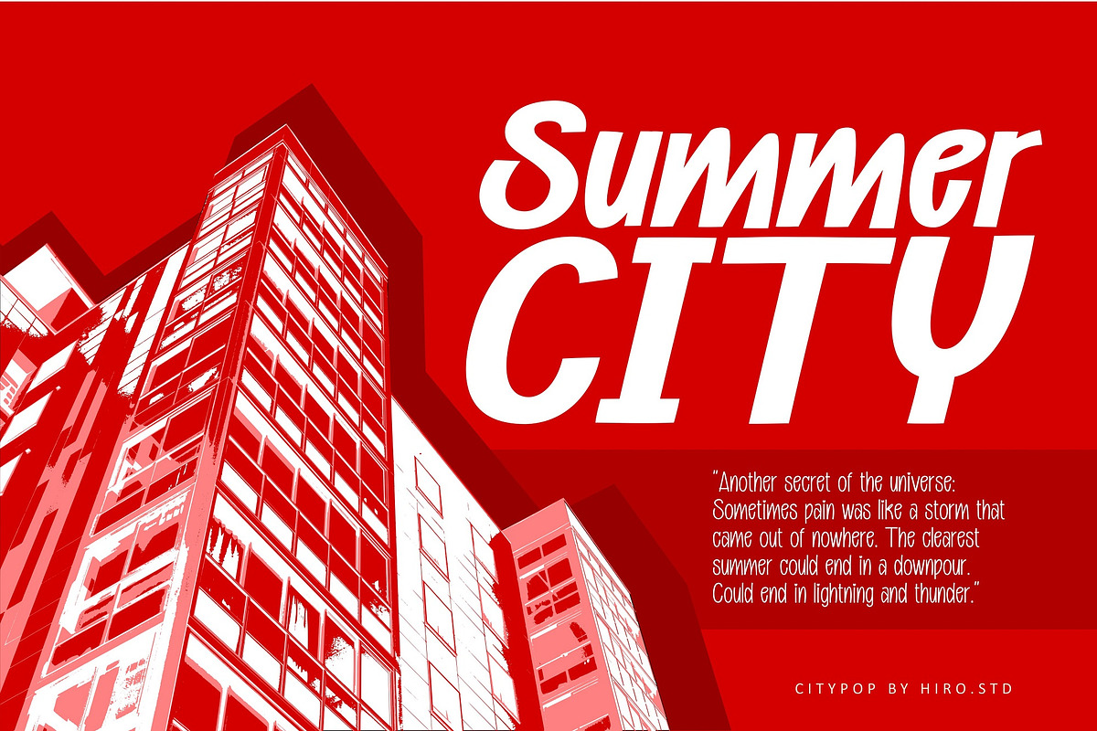 Citypop - Handwritten Font Family, a Script Font by HIRO.std (Photo 6 of 10)