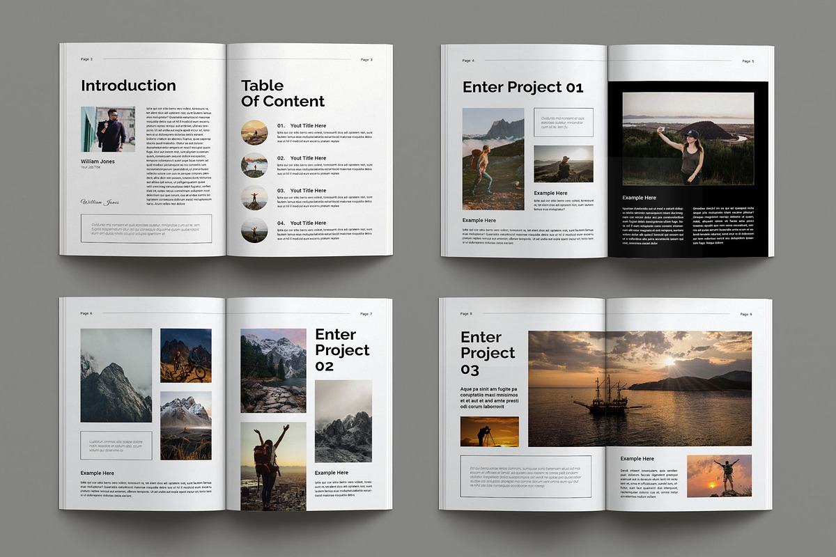 Modern Portfolio Template, a Magazine Template by Seeing-art (Photo 10 of 11)