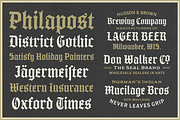 NS Philapost Fonts, a Blackletter Font by Novisouldado (Thumbnail 4 of 9)
