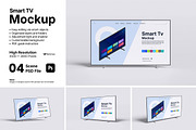 Smart TV Mockup Bundle Set, a Wearable Device Mockup by Rielismee (Thumbnail 1 of 5)
