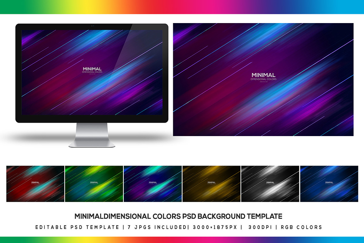 Minimal Dimensional PSD Wallpaper, a Websites & App Template by angelicafx (Photo 1 of 4)