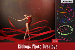 55 Ribbons Transparent Overlays