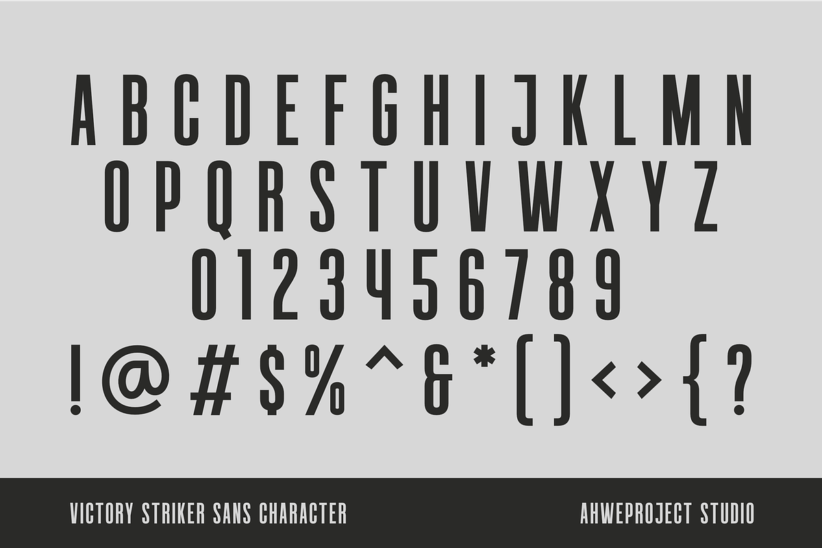 Victory Striker - Font Duo, a Sans Serif Font by ahweproject (Photo 12 of 12)