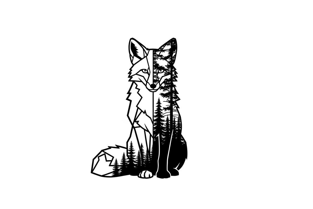 Fox Forest Silhouette Vector Bundle, an Illustration by Creativeshirt (Photo 5 of 31)