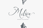 Milova | Modern Calligraphy font, a Script Font by creativemedialab (Thumbnail 1 of 7)