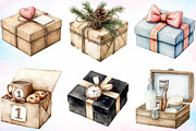 Watercolor Father's Day Gift Box PNG, a Seasonal Illustration by Canvas Craft (Thumbnail 2 of 3)