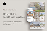Real Estate Social Media Templates, a Social Media Template by Gebers Marketing & Design (Thumbnail 1 of 8)