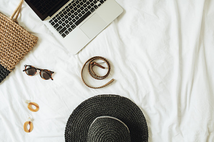 Fashion composition with accessories, a Business Photo by Floral Deco