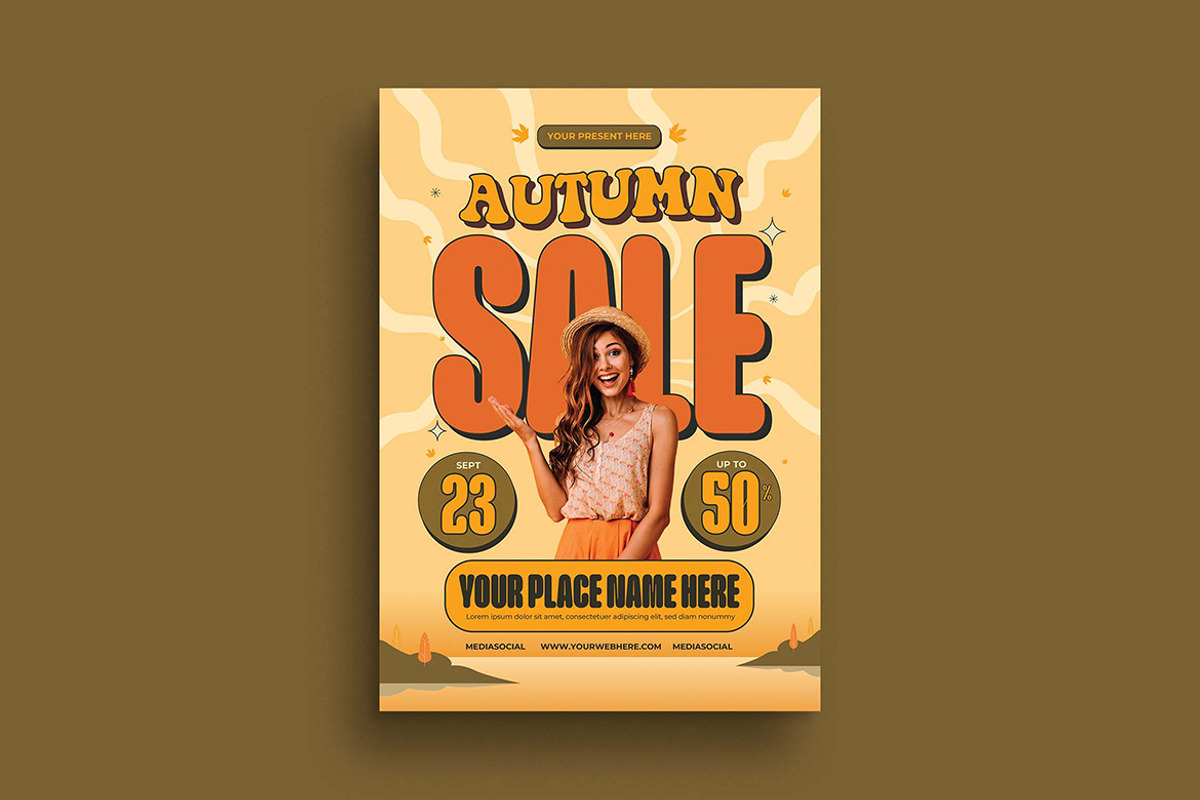 Autumn Sale Flyer, a Flyer Template by megarez (Photo 2 of 3)