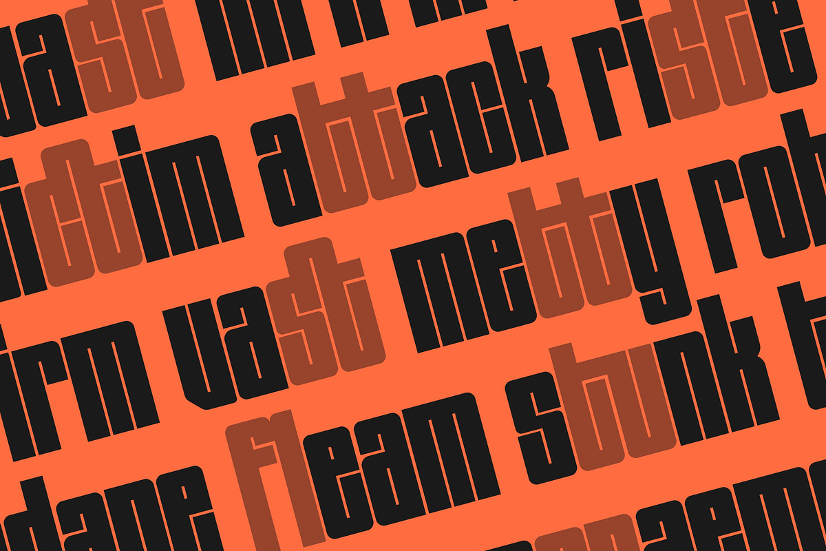 Seriusans - Condensed Sans Display, a Sans Serif Font by Typia Nesia (Photo 6 of 13)