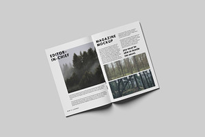 A4 Magazine Brochure Mockup