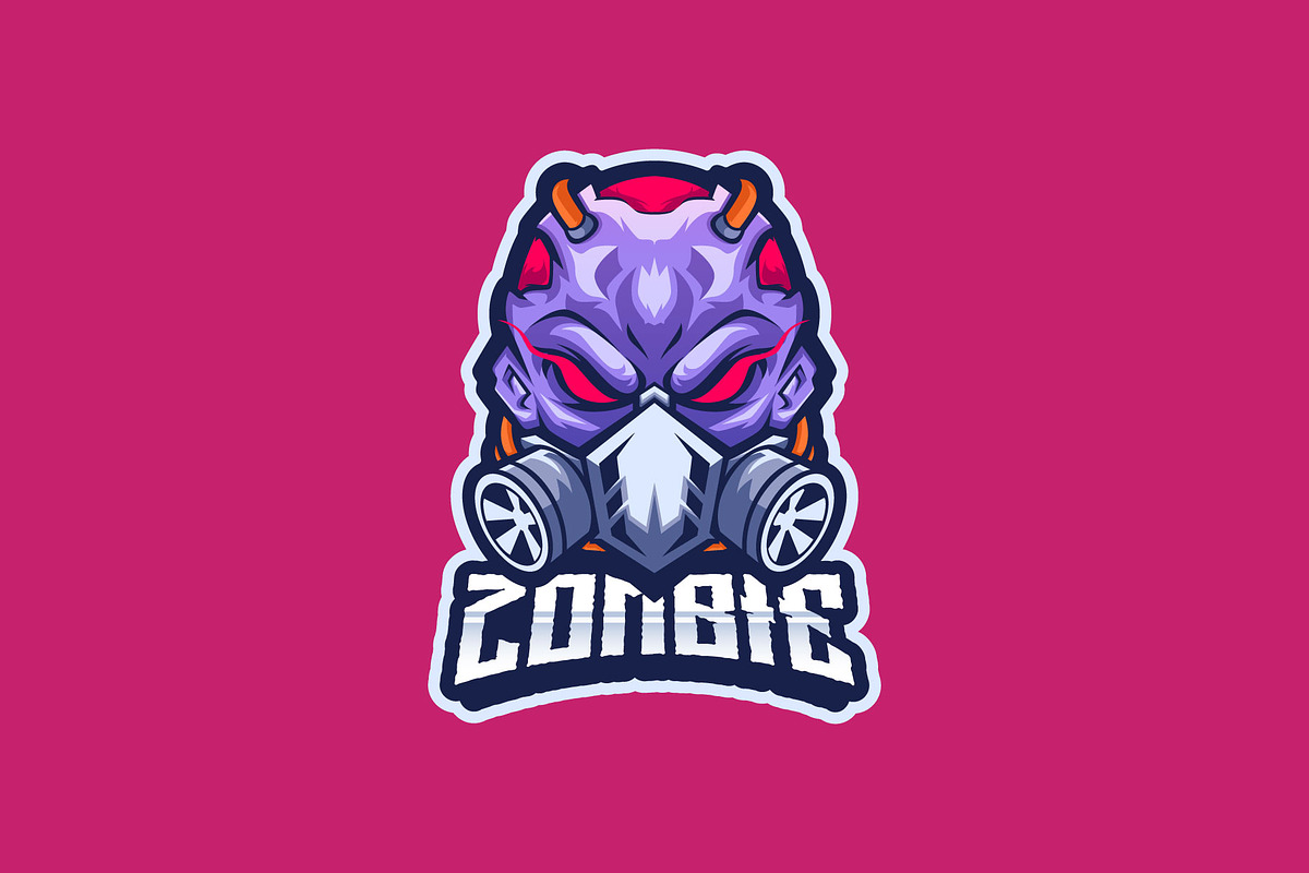 Zombie Mascot Esport Logo, a Branding & Logo Template by prps.std (Photo 2 of 2)