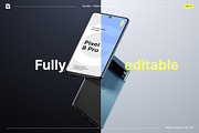 Pixel 8 Pro - Mockups bundle, an Android Mockup by Bran. (Thumbnail 6 of 9)