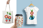 Fruit Babies - Clipart Set, an Education Illustration by Mashamashastu (Thumbnail 11 of 11)
