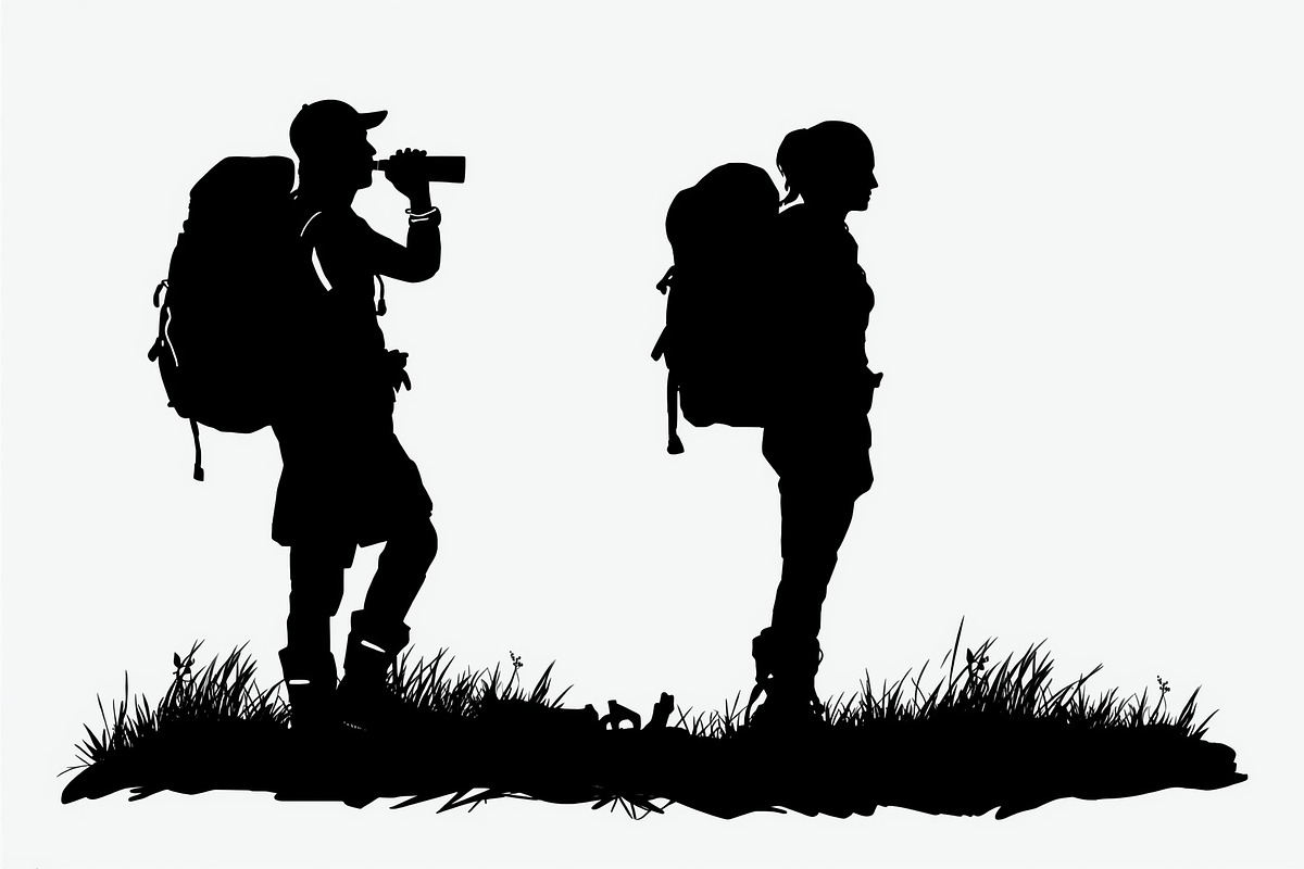Hiker and Mountain Bundle, an Illustration by Creativeshirt (Photo 6 of 21)