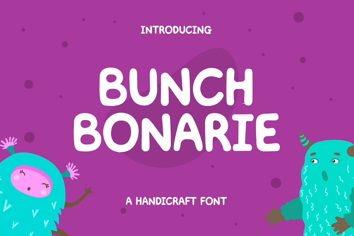 Bunch Bonarie Sans Serif Font, a Sans Serif Font by UICreative (Photo 1 of 5)