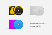 CD Cover Mockup, a Packaging Mockup by Country4k (Thumbnail 2 of 3)