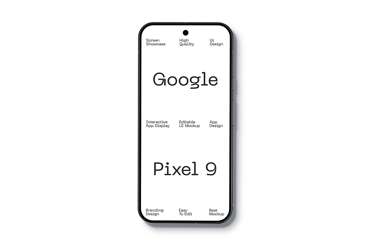Pixel 9 Smartphone Mockup, a Device Mockup by Mockupdaddy (Photo 18 of 37)