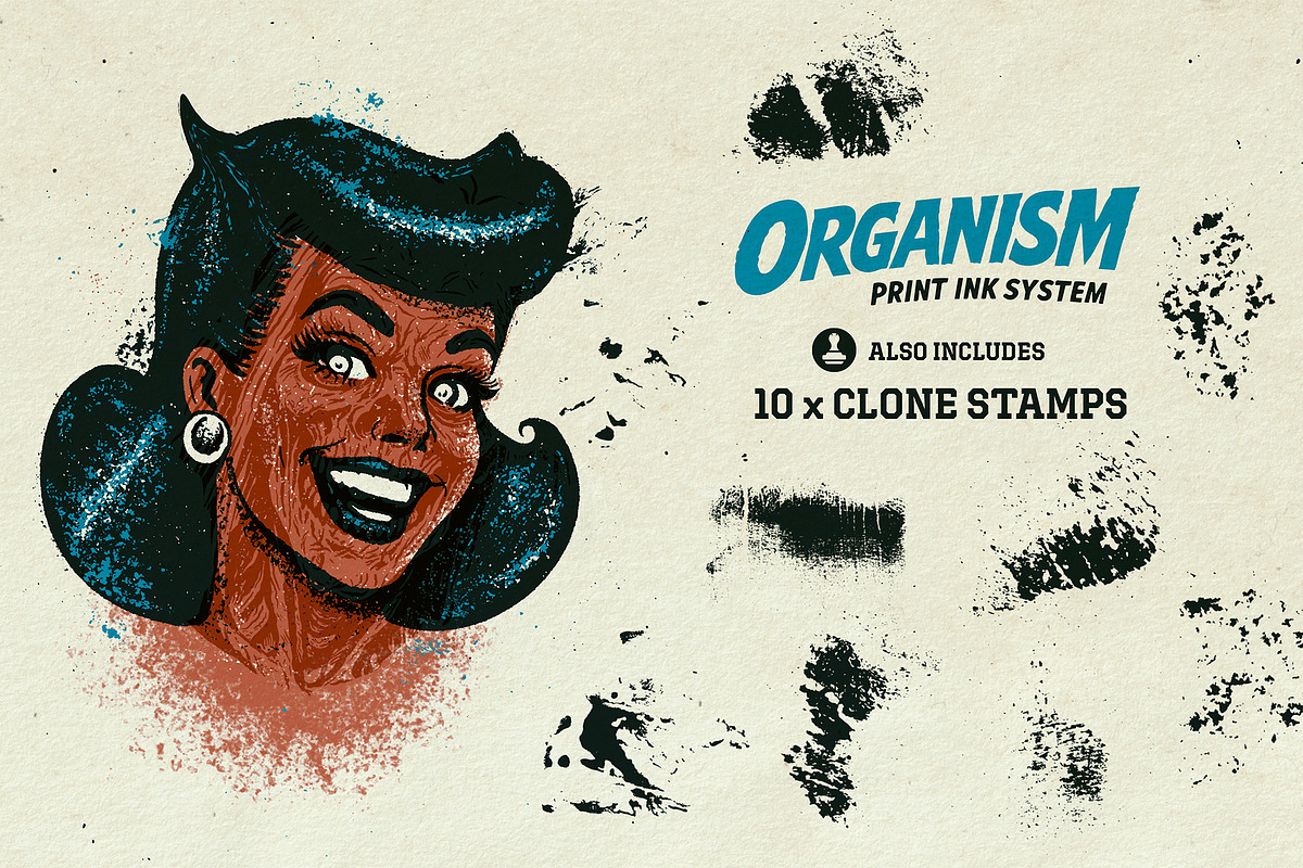 Organism - Ink System (Illustrator), a Brush Add-On by G.A.R.M. Company (Photo 9 of 11)