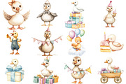 Watercolor Baby Goose Birthday png, an Icon by Watercolor design (Thumbnail 2 of 5)