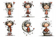 Valentine Fairy Clipart, an Illustration by Daily.Designs (Thumbnail 5 of 5)